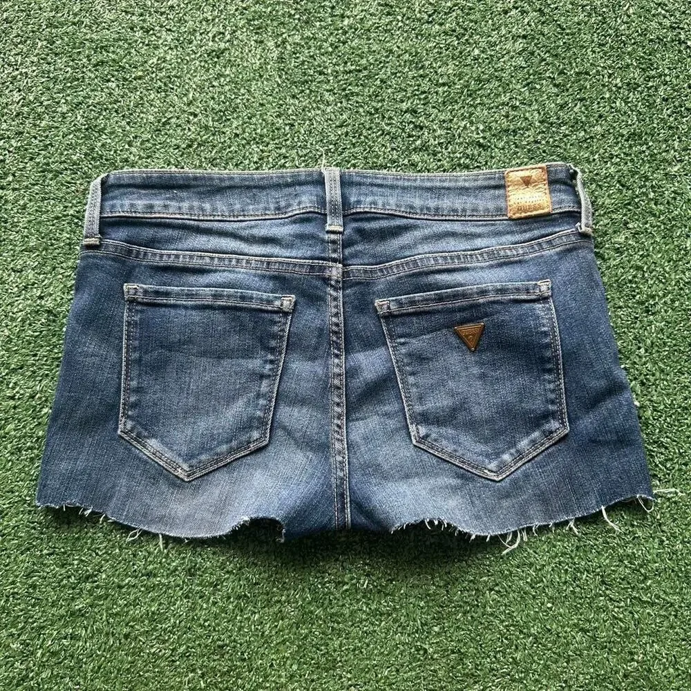 Guess blue denim cutoff shorts